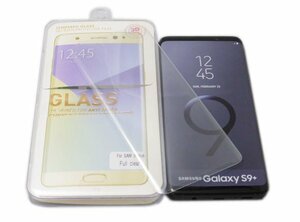 Galaxy S9+ SC-03K SCV39 ギャラクシー S9+ プラス docomo ドコモ AU 液晶保護 強化ガラス 無色 透明 硬化フィルム 光沢 グレア クリア
