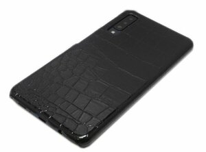 2019年 Galaxy A7 ハード ケース PC ギャラクシー A7 楽天モバイル版 ジャケット カバー クロコ