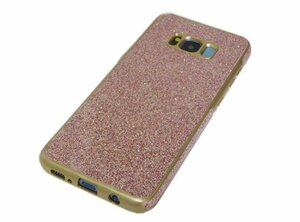 送料無料 Galaxy S8 SC-02J SCV36 ギャラクシー docomo AU ジャケット キラキラ ラメ入り 光沢 ＴＰＵ ソフトタイプ ケース カバー ピンク