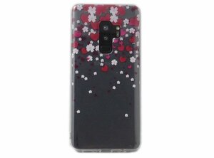 Galaxy S9+ SC-03K SCV39 ギャラクシー S9+ プラス docomo ドコモ AU エーユー ジャケット 光沢 ＴＰＵ ソフトケース カバー ハート柄