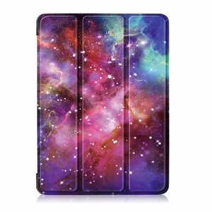 iPad Pro 12.9インチ (第5/第6世代) 2021/2022年 アイパッド プロ アップルペンシル収納可能 スタンド ケース カバー スペース 宇宙 星空