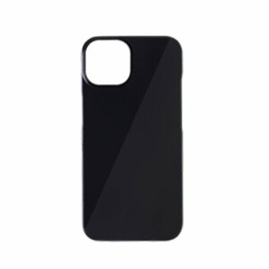 iPhone 15 Plus アイフォン アイホン 15 プラス ジャケット マット系 サラサラ 非光沢 プラスチックハード ケース カバー ブラック 黒色