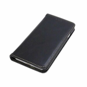 iPhone SE(第3/第2世代)/8/7 手帳型 スタンド カードいれ 合皮革レザー アイフォン SE3 アイホン SE2 ケース カバー ブラック