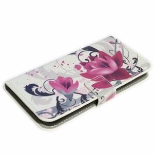 iPhone XS Max 手帳型 スタンド カードいれ 花柄 フラワー柄 PU アイフォン アイホン XS マックス ケース カバー デザインB