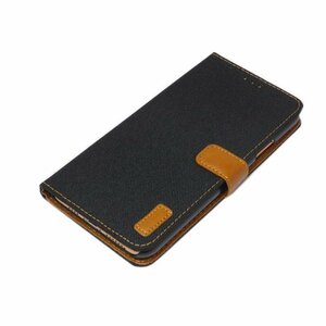 iPhone 11 手帳型 スタンド カードいれ インディゴ デニム ジーンズ ジーパン アイフォン 11 アイホン 11 ケース カバー ブラック 黒色