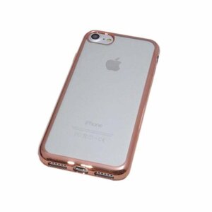 iPhone SE(第3世代/第2世代)/8/7 ジャケット クリアタイプ 無地 光沢 TPU ソフト アイフォン SE3 アイホン SE2 ケース カバー ピンク 桃色