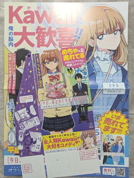 今日、駅で見た可愛い女の子。 非売品 ポスター