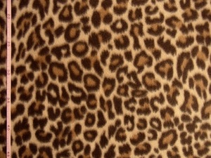 * warm fleece! leopard print ( beige )! 150×50*[NE0675-A]