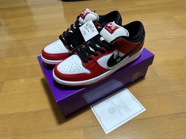 Nike SB DUNK LOW 27cm chicago Varsity Red and White ナイキ ダンク　シカゴ