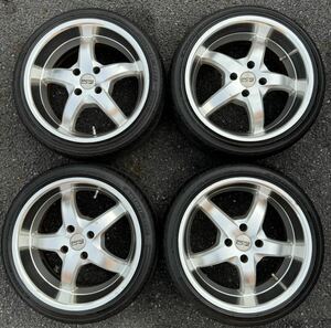 17インチアルミホイール 17X7.5J 4H 205/40ZR17 2022年オーテリー p607