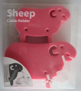 ◎ Sheep　Cable Holder【新品/未使用】②　デザイナー：開博旨　大は充電ケーブル、小はイヤホーンを巻いておくのに便利