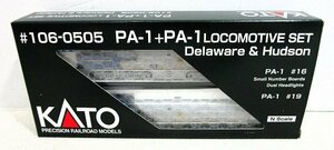 #[ operation verification settled * vehicle beautiful goods ]KATO N gauge 106-0505 PA-1+PA-1 LOCOMOTIVE SET Delaware & Hudson 2 both set * Kato 