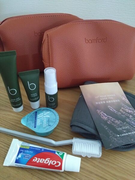 キャセイパシフィック航空 アメニティ バンフォード bamford コスメ一式