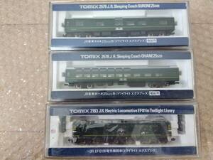 Nゲージ TOMIX 2193 JR EF81形 電気機関車 (トワイライトエクスプレス)＆2578＆2579 オハネ25形＆スロネ25 ３両セット