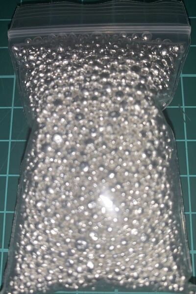 Ag-2.5① 純銀 約250g 笹吹き シルバー 素材 SV999 Silver 貴金属 地金 送料無料