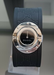 1 иен 1 старт GUCCI Gucci наручные часы 112 кварц QZtowa-ru браслет часы широкий браслет Raver женский GG