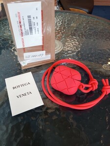 【未使用】BOTTEGA VENETA ボッテガ・ヴェネタ イントレチャート Airpods エアポッツ 第3世代 ケース ラバー オレンジ 