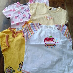 女の子 トップス Tシャツ 半袖 4枚セット 110