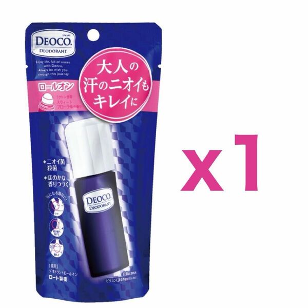 ロート製薬 デオコ 薬用デオドラントロールオン 30ml｜スイートフローラルの香り｜ワキ用制汗剤