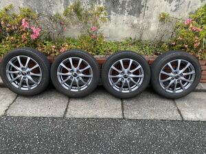 兵庫発　ガリ傷無　アルミタイヤセット　155/65R14 2020年製　ヨコハマブルーアース　3本　2022年製　ブリジストンネクストリー　1本　