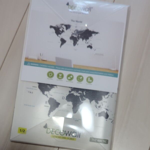 【新品未使用】ウォールステッカー 世界地図