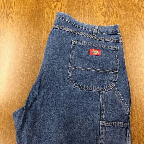 【FF039】Dickies W44 L30 大きいサイズ ビッグサイズ デニムペインターパンツ ワークパンツ メンズブランド古着 ディッキーズ 送料無料
