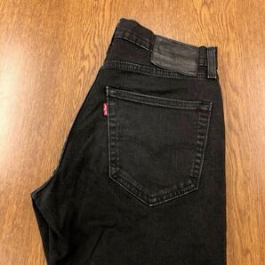 【FF138】Levi's 512 W30 L30 カラーパンツ ブラック 黒色 ストレッチ生地 メンズブランド古着 リーバイス512 送料無料