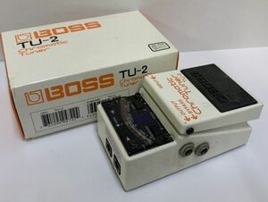 C478-W6-1283 BOSS Boss Chromatic Tuner black matic tuner pedal tuner effector TU-2 box attaching 