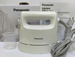 C473-SG1-110 Panasonic パナソニック 衣類スチーマー 2WAY スチーム&プレス NI-FS420-W ホワイト 2022年製 通電確認済み 箱付き