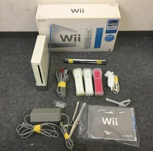 C003-I69-180 NINTENDO 任天堂 WII本体セット RVL-001 初期化済 世界的人気ゲーム ※画面出力確認済