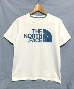 ☆美品　THE NORTH FACE ノースフェイス　HALF DOME LOGO TEE　ハーフドームロゴ Tシャツ ホワイト×ネイビー M
