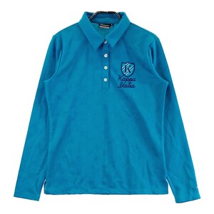 KAPPA GOLF カッパゴルフ 長袖ポロシャツ 総柄 ブルー系 L [240101198368] ゴルフウェア レディース