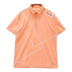TAYLOR MADE テーラーメイド 半袖ポロシャツ 総柄 ピンク系 M [240101205142] ゴルフウェア メンズ