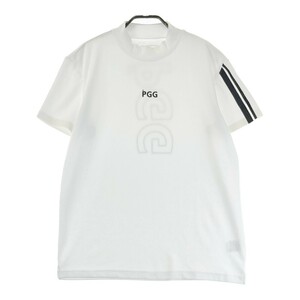 PGG PEARLY GATES パーリーゲイツ ハイネック 半袖Tシャツ ホワイト系 6 [240101198747] ゴルフウェア メンズ