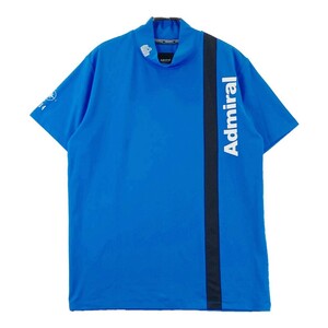 【1円】ADMIRAL アドミラル ハイネック 半袖 Tシャツ ブルー系 L [240101168692] メンズ