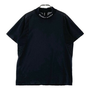 【1円】PGG PEARLY GATES パーリーゲイツ ハイネック 半袖Ｔシャツ ネイビー系 4 [240101177784] メンズ