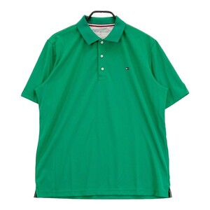 TOMMY HILFIGER GOLF トミー ヒルフィガーゴルフ 半袖ポロシャツ グリーン系 XL [240101212479] ゴルフウェア メンズ