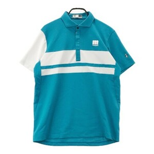 [1 jpy ]MUNSINGWEAR Munsingwear wear 2021 year of model polo-shirt with short sleeves blue group LL [240101040105] men's 