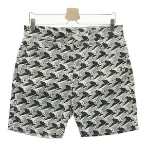[1 jpy ]PEARLY GATES Pearly Gates 2021 year of model stretch shorts whale total pattern black group 4 [240101051457] men's 