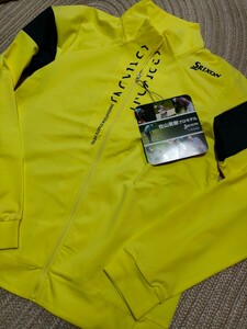 新品 定価12100円 松山英樹プロ 共同開発SRIXON スリクソン ジャケット М イエロー 黄色 ゴルフ メンズ
