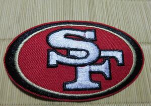 赤小豆◆新品NFLサンフランシスコ・フォーティナイナーズSan Francisco 49ers刺繍ワッペン◆アメフト　アメリカンフットボール　アメリカ