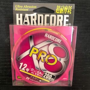 DUEL (デュエル) HARDCORE (ハードコア) PEライン 1.2号 HARDCORE X8 PRO 200m 1.2号 イエロー H38【新品未使用品】N3544