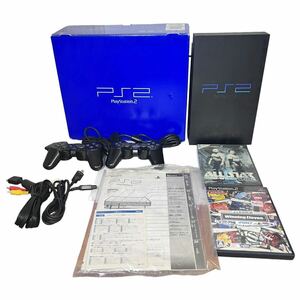 1円〜 【通電OK】 SONY PS2 PlayStation2 SCPH-10000 ウイニングイレブン2007クラブチャンピオンシップ オールスター プロレスリング Ⅱ