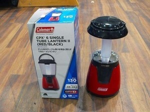 【質Banana】新品未使用品 コールマン/Coleman CPX6 シングルチューブランタン2 RED/BLACK (レッド/ブラック) 130ルーメン ♪