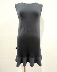 [ Louis Vuitton ]Louis Vuitton cashmere . silk no sleeve Mini knitted One-piece black size S slit 