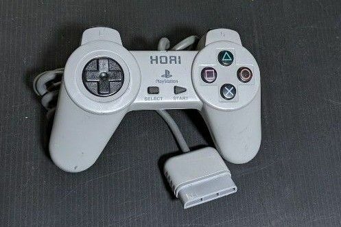 PS1 コントローラー ホリパッドPS グレー 動作確認済