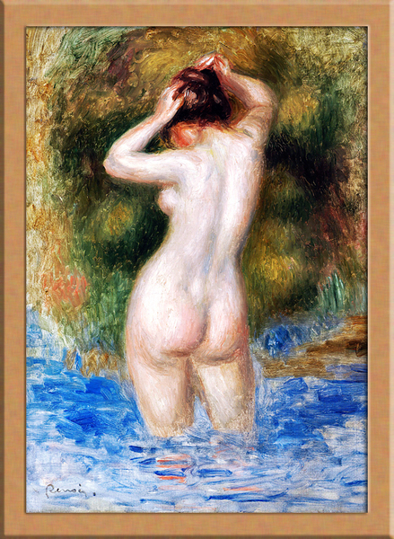 入浴する女性 A4 フランス