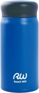 Reach Will魔法瓶 水筒350ml 軽量 真空2重構造ステンレスマグボトル 保温保冷 ブルー RAB-35MBL