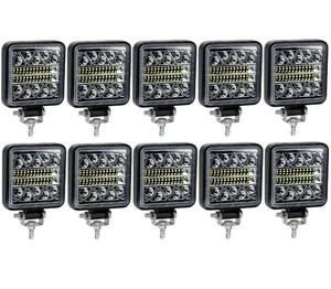 LED ワークライト 102W 10個セット 12V 24V バックランプ 作業灯 車幅灯 路肩灯 投光器 スポットライト ダンプ トラック ユンボ トレーラー