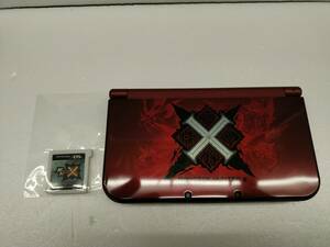 [ used 3DS body ]New Nintendo 3DS LL Monstar Hunter Cross special pack body, soft only beautiful goods operation goods [59]